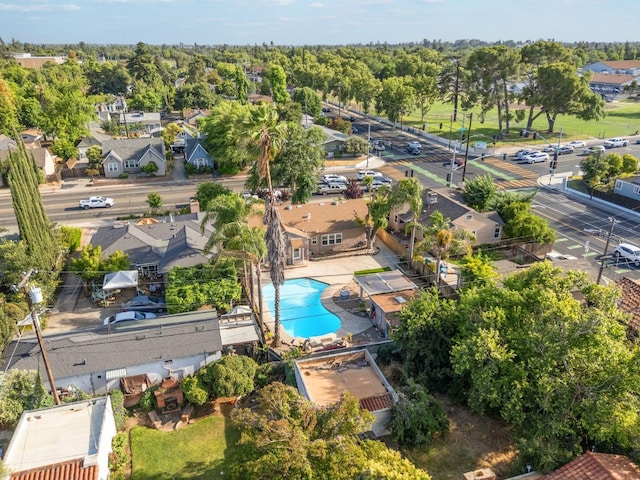 315 E Clinton Ave, Fresno, CA 93704 - aerial view of residential area with a pool