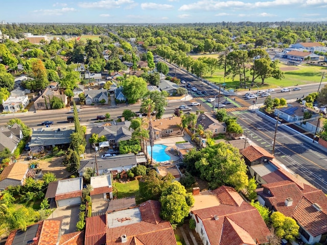 315 E Clinton Ave, Fresno, CA 93704 - aerial view of residential area featuring a pool area