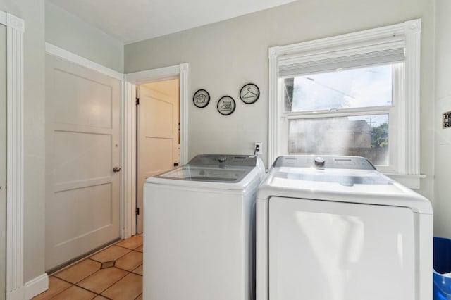 315 E Clinton Ave, Fresno, CA 93704 - laundry room with separate washer and dryer and light tile patterned flooring