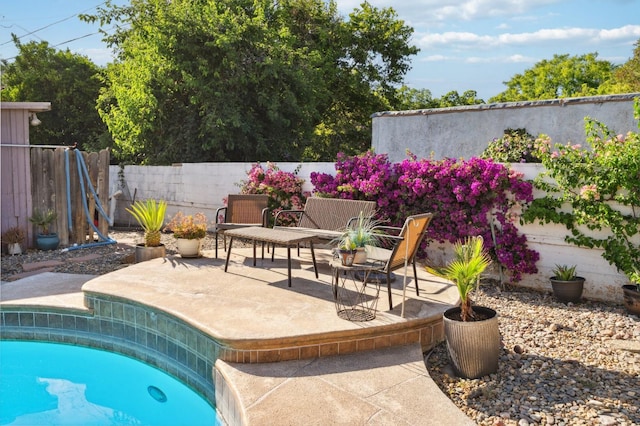 315 E Clinton Ave, Fresno, CA 93704 - view of swimming pool with a patio area