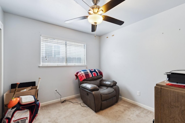 119 Magnolia Ave, Lemoore, CA 93245 - carpeted home office with ceiling fan and baseboards
