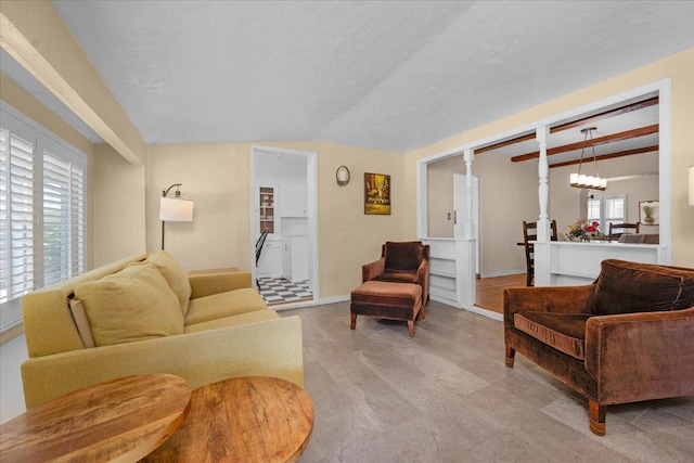 739 E Harvard Ave, Fresno, CA 93704 - living area featuring a chandelier