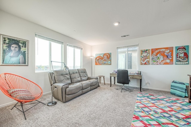 4284 Hillside Rd, Madera, CA 93636 - carpeted home office with baseboards