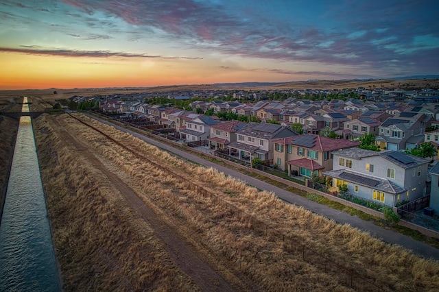 4284 Hillside Rd, Madera, CA 93636 - aerial view at dusk of a residential view