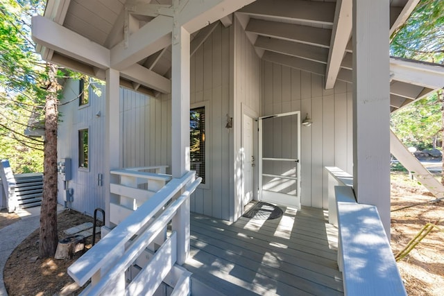 40814 Village Pass Ln, Shaver Lake, CA 93664 - view of wooden deck