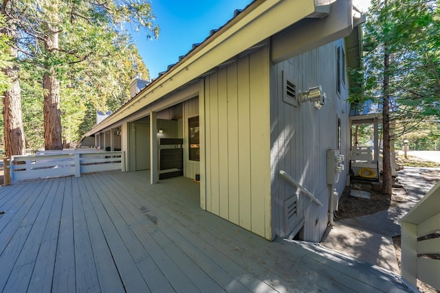 40814 Village Pass Ln, Shaver Lake, CA 93664 - view of wooden terrace