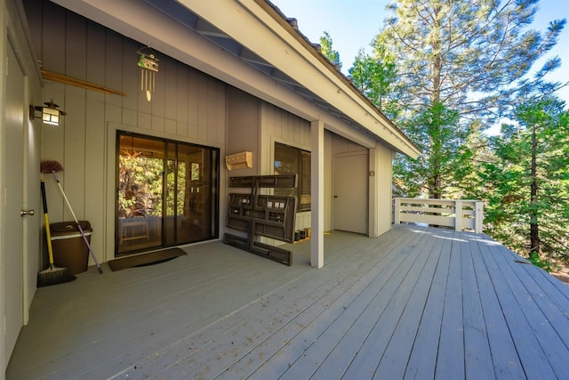 40814 Village Pass Ln, Shaver Lake, CA 93664 - view of wooden terrace