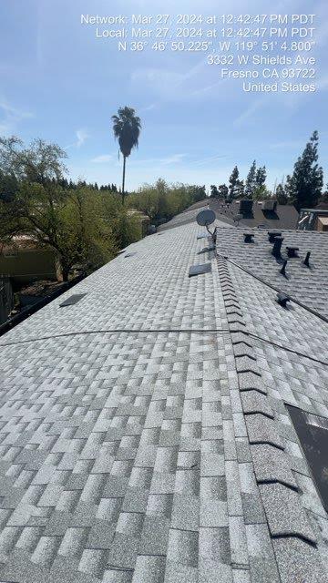 3332 W Shields Ave Unit 101, Fresno, CA 93722 - exterior view of a shingled roof