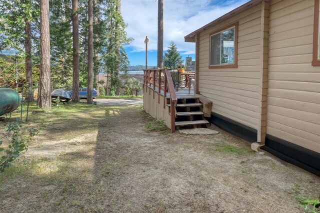 44468 Lakeview Ave, Shaver Lake, CA 93664 - view of yard with a deck