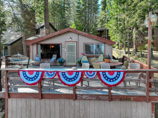 44468 Lakeview Ave, Shaver Lake, CA 93664 - view of deck