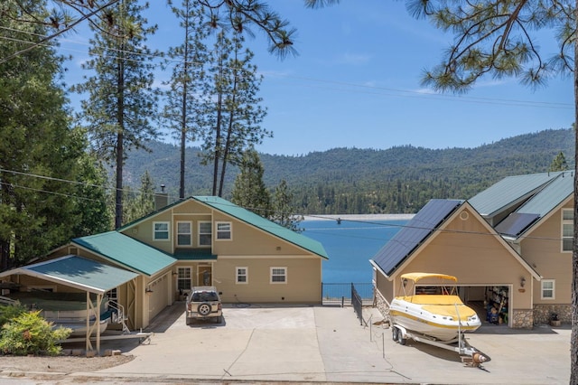37731 Shoreline Dr, Bass Lake, CA 93604 - exterior space featuring a view of trees, a mountain view, and driveway
