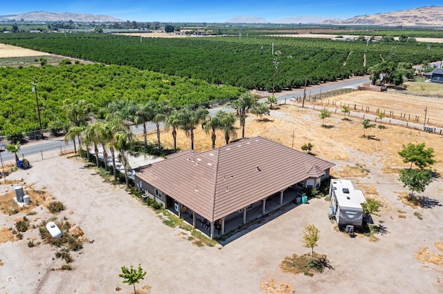 42462 Rd 140, Orosi, CA 93647 - aerial view of sparsely populated area with farmland and a mountainous background