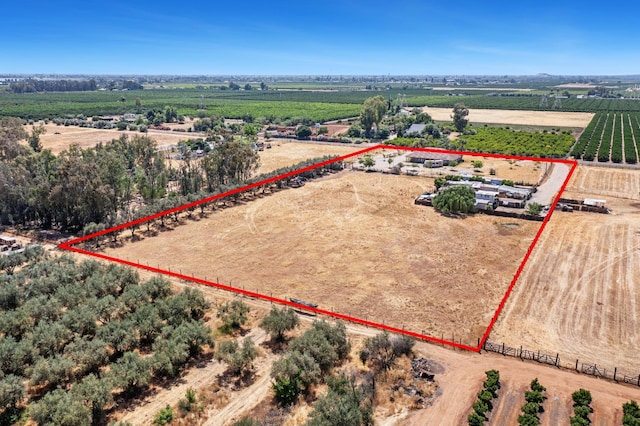 42462 Rd 140, Orosi, CA 93647 - view of rural area with abundant farmland and property parcel outlined