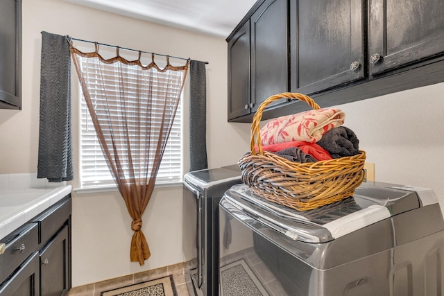 1775 E Cole Ave, Fresno, CA 93720 - washroom featuring cabinet space and separate washer and dryer