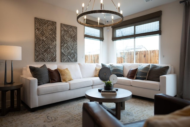 1157 Maclure Ave W, Madera, CA 93636 - living room with a chandelier