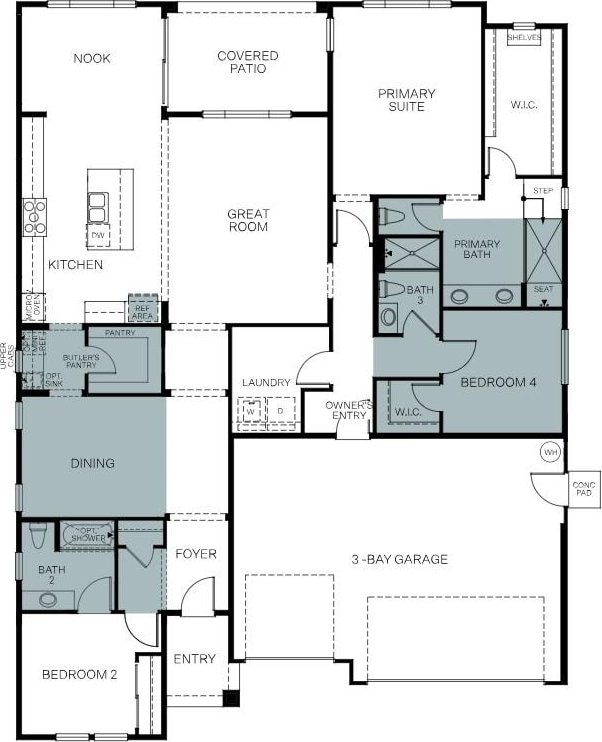 8152 Creek Vw, Friant, CA 93626 - view of property floor plan