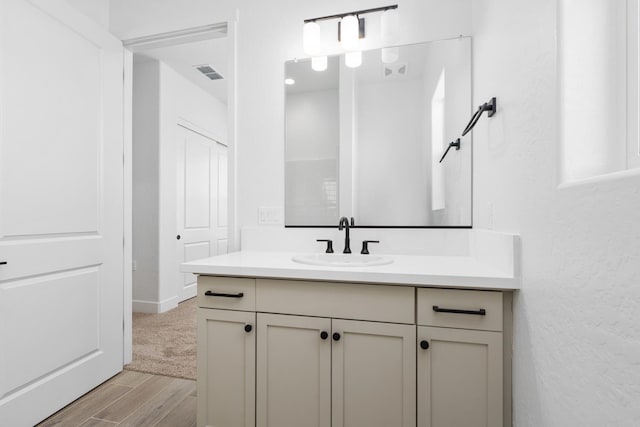 8152 Creek Vw, Friant, CA 93626 - bathroom with vanity and wood finished floors
