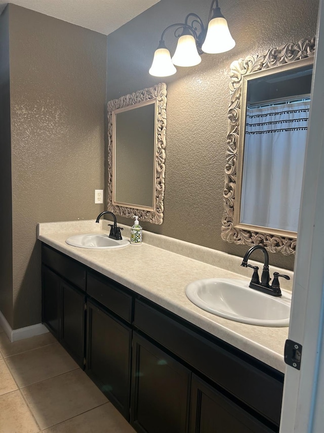 1561 Josephine Ct, Madera, CA 93638 - bathroom featuring tile patterned floors and double vanity