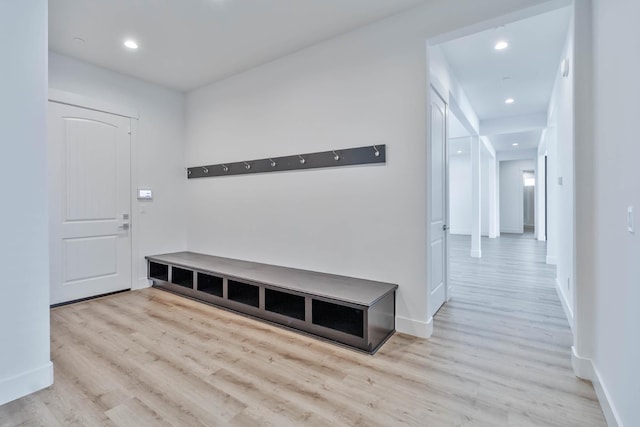 1734 Lester Ave, Clovis, CA 93619 - mudroom with wood finished floors, baseboards, and recessed lighting