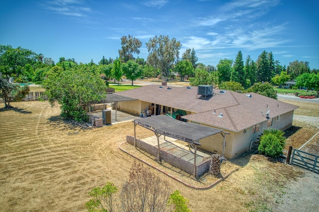 7820 N Fancher Rd, Clovis, CA 93619 - aerial view of property and surrounding area featuring a tree filled landscape