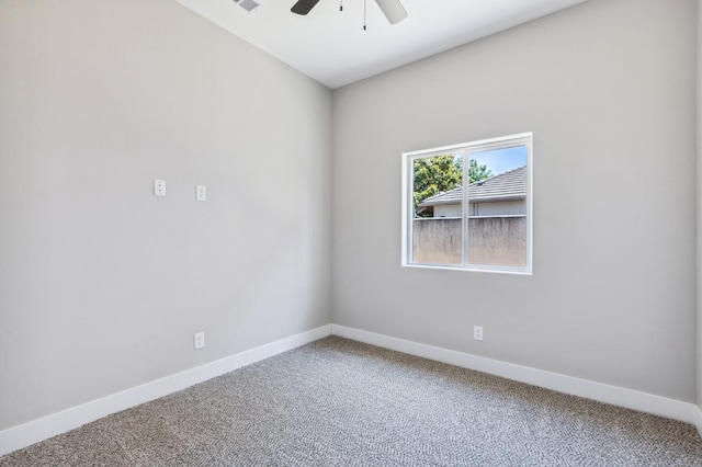 8385 Lake Shore Dr, Chowchilla, CA 93610 - unfurnished room featuring carpet floors, ceiling fan, and baseboards