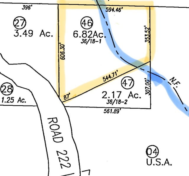 32633 Rd 222, North Fork, CA 93643 - map of parcels