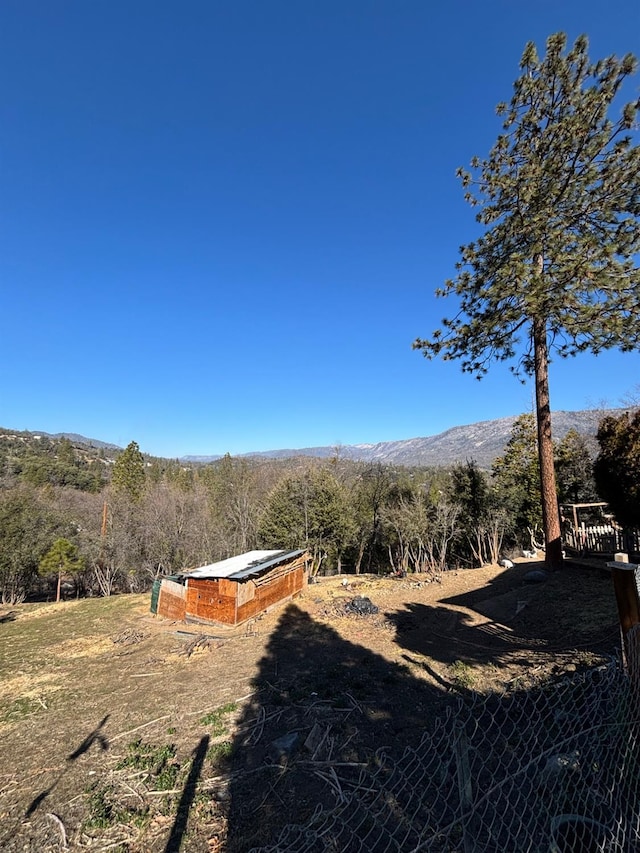 32633 Rd 222, North Fork, CA 93643 - view of yard with a mountain view