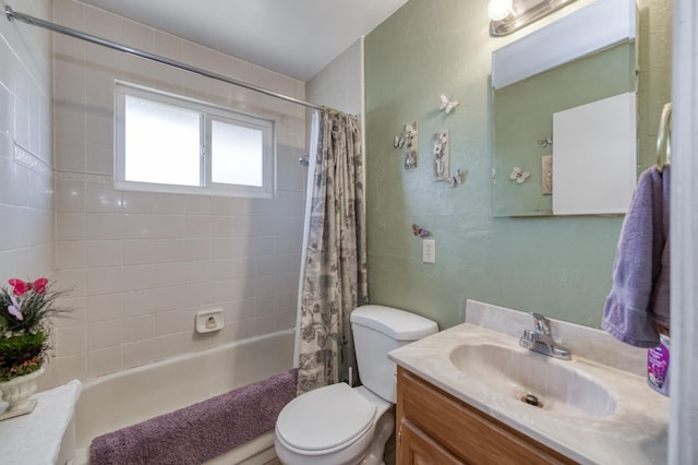 3979 N Pleasant Ave, Fresno, CA 93705 - bathroom with shower / tub combo, vanity, and toilet