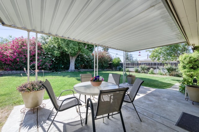 3979 N Pleasant Ave, Fresno, CA 93705 - view of patio with outdoor dining area