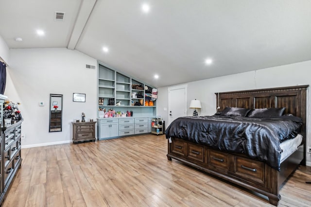 4341 W Dakota Ave, Fresno, CA 93722 - bedroom featuring light wood-type flooring, baseboards, and recessed lighting