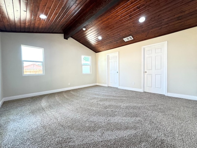 4221 E Grant Ave, Fresno, CA 93702 - unfurnished bedroom featuring recessed lighting, baseboards, carpet, and wooden ceiling