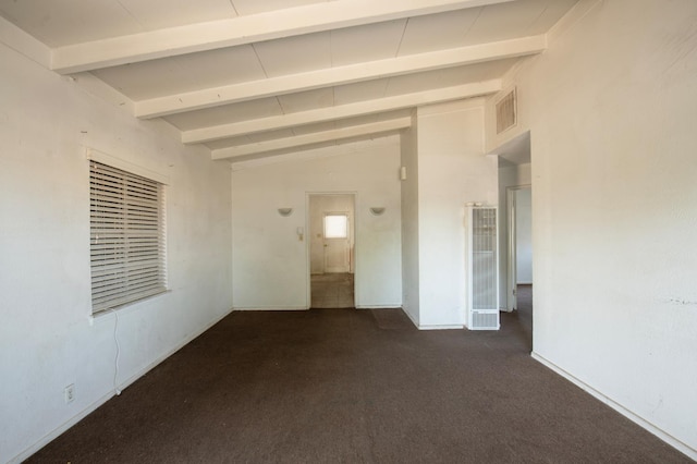 2108 E Sussex Way, Fresno, CA 93726 - unfurnished room featuring a heating unit, dark colored carpet, and baseboards