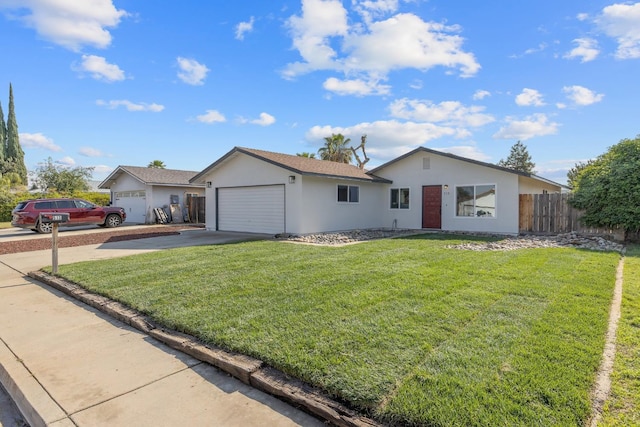 513 Waldo, Exeter, CA 93221 - ranch-style home featuring driveway, an attached garage, and stucco siding