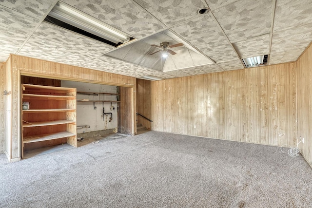 6298 N Glenn Ave, Fresno, CA 93704 - unfurnished bedroom featuring carpet floors and wooden walls