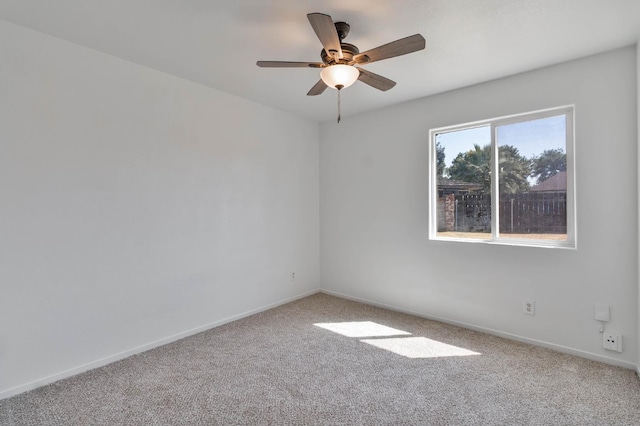 829 W Woodward Ave, Fresno, CA 93706 - carpeted spare room featuring ceiling fan and baseboards