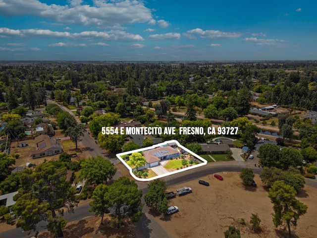 5554 E Montecito Ave, Fresno, CA 93727 - aerial overview of property's location featuring property boundaries highlighted
