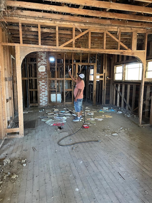 219 E Dennett Ave, Fresno, CA 93728 - miscellaneous room featuring wood-type flooring
