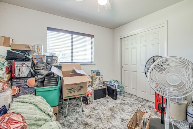 1183 E Dinuba Ave, Fresno, CA 93725 - interior space with ceiling fan