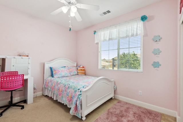 1697 Whiteash Ave, Clovis, CA 93619 - bedroom with baseboards, ceiling fan, and light carpet