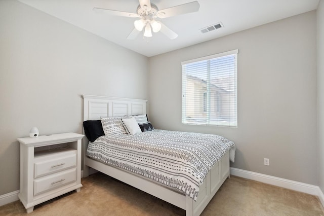 1697 Whiteash Ave, Clovis, CA 93619 - bedroom with light carpet, baseboards, and ceiling fan