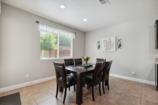 1697 Whiteash Ave, Clovis, CA 93619 - dining room featuring baseboards, light tile patterned floors, and recessed lighting