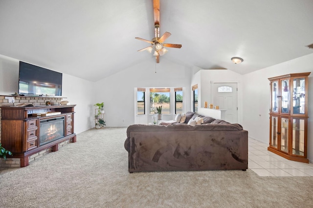 18118 Rd 26, Madera, CA 93638 - living area with ceiling fan and carpet flooring
