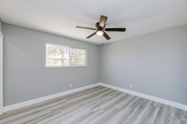 153 Birch, Fresno, CA 93650 - unfurnished room featuring light wood-type flooring, baseboards, and a ceiling fan