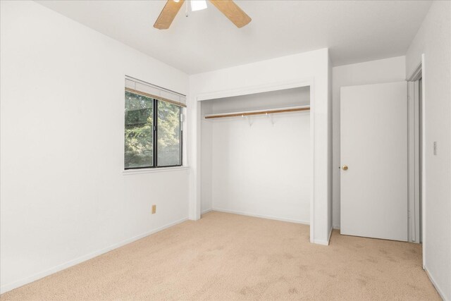 473 E Alluvial Ave Unit 107, Fresno, CA 93720 - unfurnished bedroom with carpet floors, a closet, and ceiling fan
