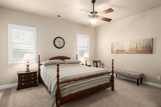 1752 Magnolia, Clovis, CA 93619 - carpeted bedroom featuring baseboards and ceiling fan