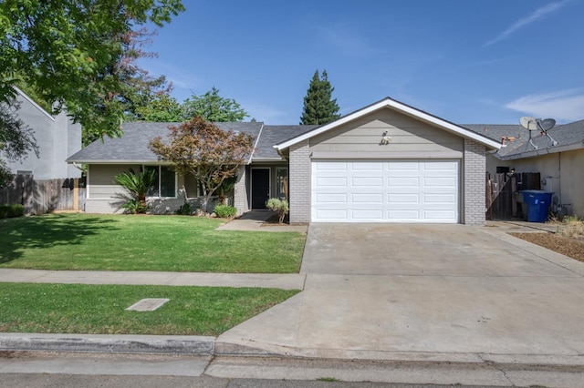 8259 N College Ave, Fresno, CA 93711 - single story home with a garage, brick siding, driveway, and a shingled roof