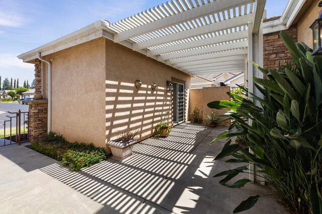 5125 N Via Amore, Fresno, CA 93711 - view of patio with a pergola