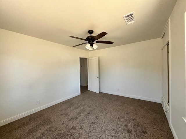 1305 E Fedora Ave, Fresno, CA 93704 - unfurnished bedroom featuring carpet flooring, baseboards, and ceiling fan