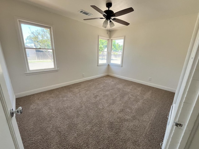 1305 E Fedora Ave, Fresno, CA 93704 - empty room with carpet floors, ceiling fan, and baseboards