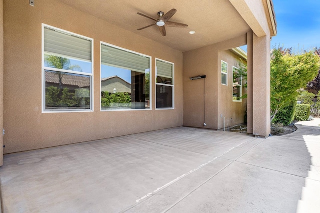 1977 N Dara Ave, Clovis, CA 93619 - view of patio / terrace with a ceiling fan